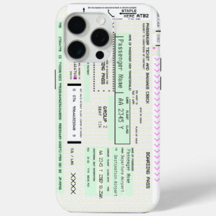 Modify This Airline Boarding Pass Ver2 iPhone 15 Pro Max Case