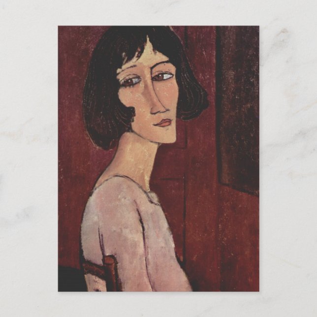 Modigliani Amedeo Portrait Postcard (Front)