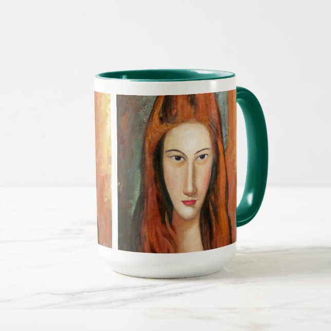 Modigliani - Portrait of Jeanne Hebuterne Mug (Front Right)