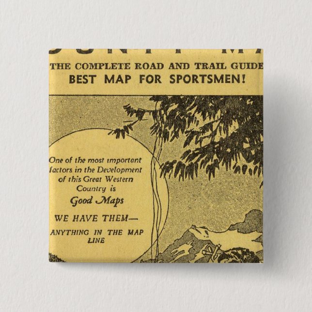 Modoc County 15 Cm Square Badge (Front)