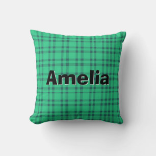 Modren elegant Green check Cushion