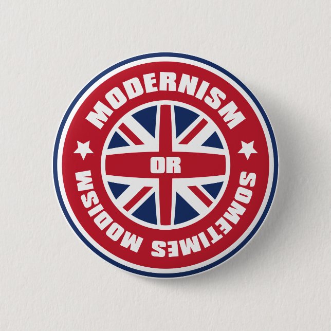 Mods 6 Cm Round Badge (Front)