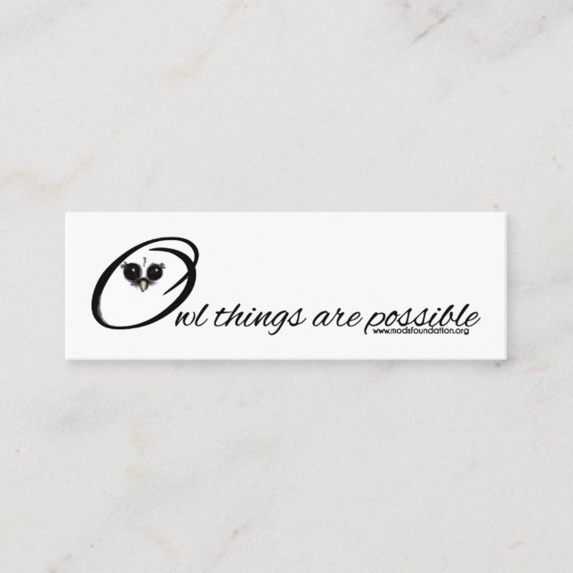 MODs Foundation 2nd logo business card design (Front)