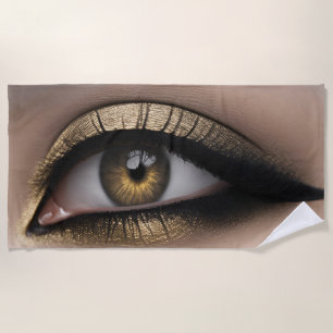 modular eyes beach towel