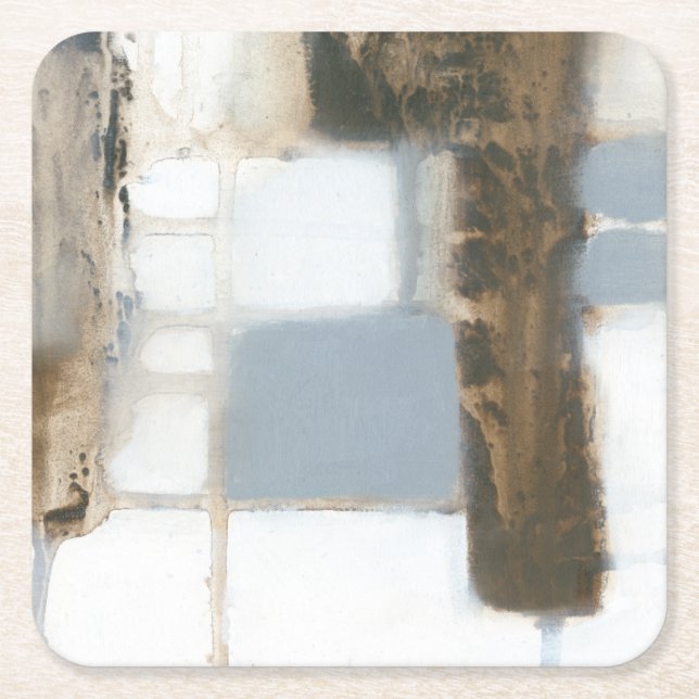 Modular Layout II Square Paper Coaster (Front)