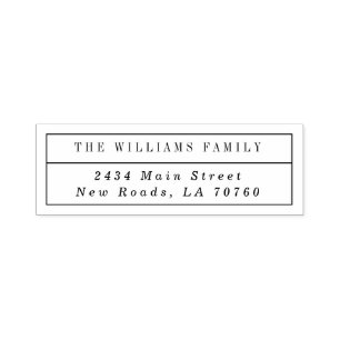 Modular Modern Custom Name Self-inking Stamp