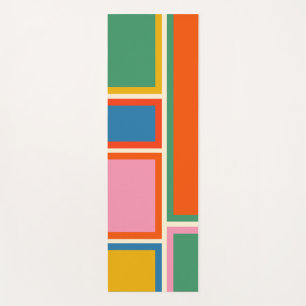 Modular Retro Modern Colourful Geometric Abstract Yoga Mat