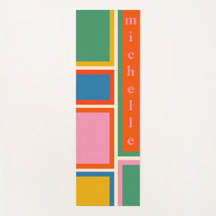 Modular Retro Modern Geometric Personalised Yoga Mat
