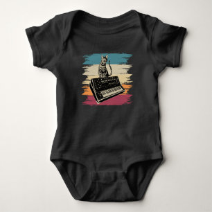 Modular Synthesizer Electronic Music Analogue Cat Baby Bodysuit