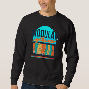 Modular Synthesizer Synthwave 80s Synth Synthesiz Sweatshirt