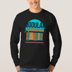 Modular Synthesizer Synthwave 80s Synth Synthesiz T-Shirt