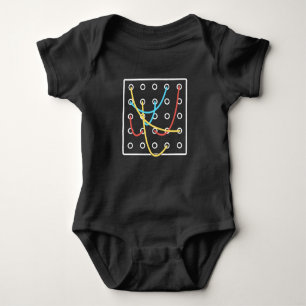 Modular Synthesizer Vintage Keyboard Analogue Baby Bodysuit