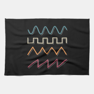 Modular Synthesizer Waveform Synth Tea Towel