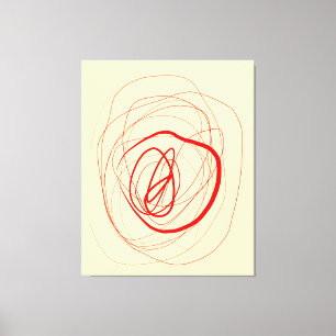 Modulated line Stretched Canvas Print