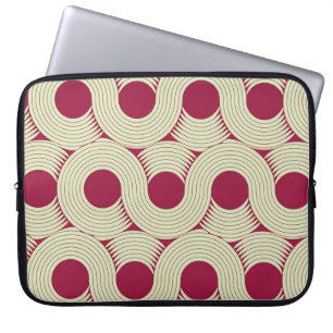 Moebius Stripe: Infinite Red-Green Tile Laptop Sleeve