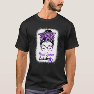 Moebius Syndrome Survivor Messy Bun Moebius Facial T-Shirt