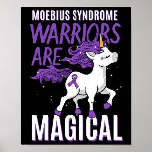 Moebius Syndrome Warrior Unicorn Mobius Facial Par Poster