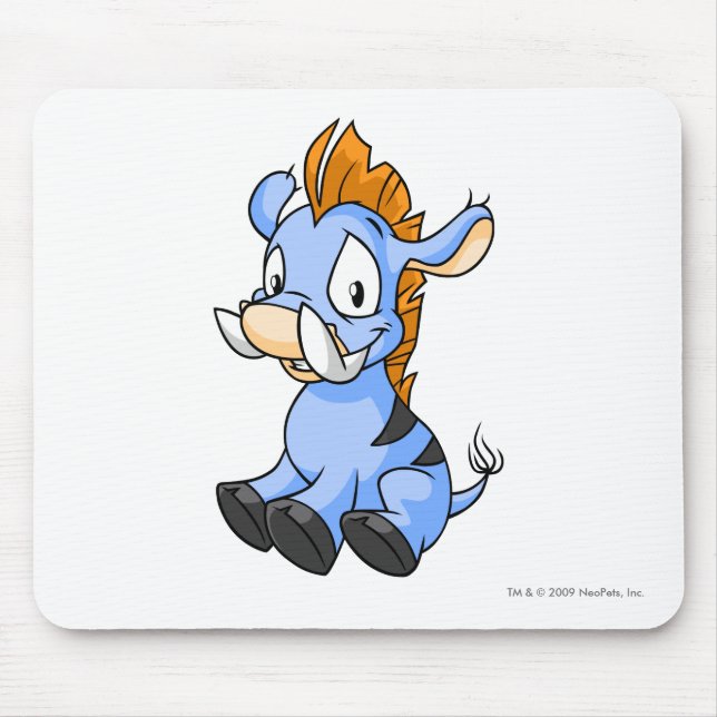 Moehog Blue Mouse Mat (Front)