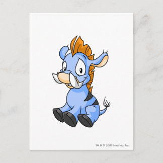 Moehog Blue Postcard