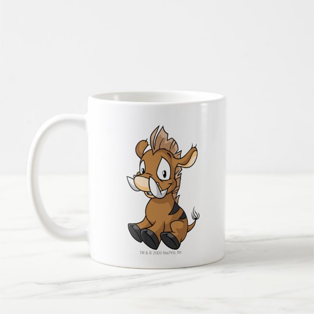 Moehog Brown Coffee Mug (Left)