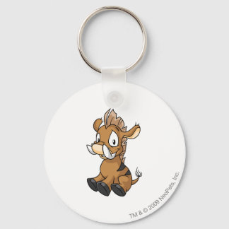Moehog Brown Key Ring