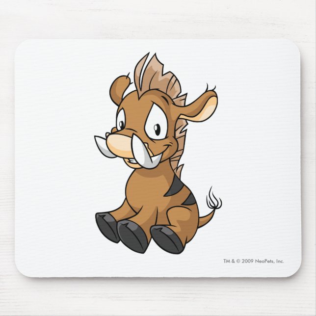 Moehog Brown Mouse Mat (Front)