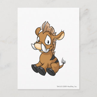Moehog Brown Postcard