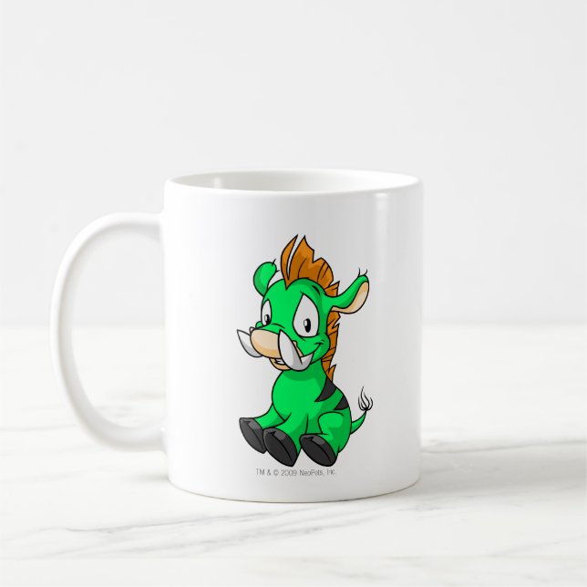 Moehog Green Coffee Mug (Left)