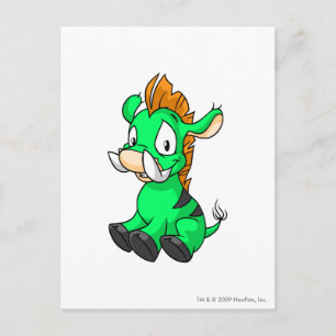 Moehog Green Postcard