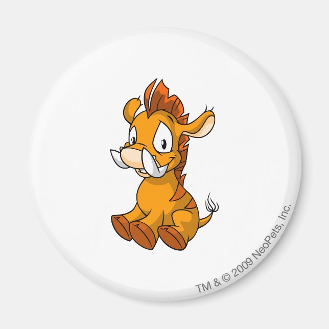 Moehog Orange Magnet (Front)