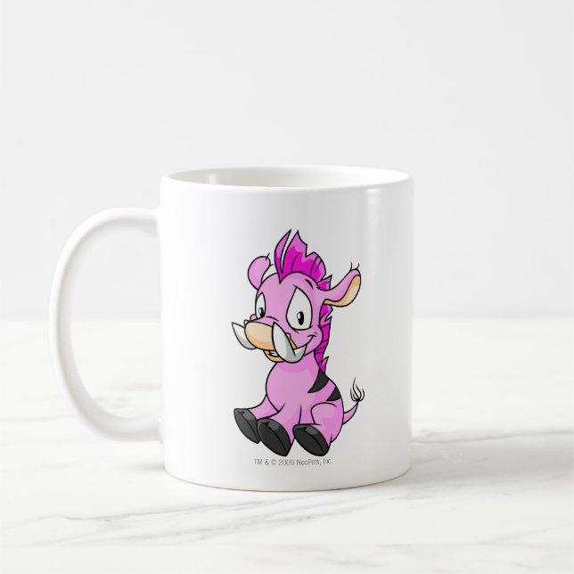 Moehog Pink Coffee Mug (Left)