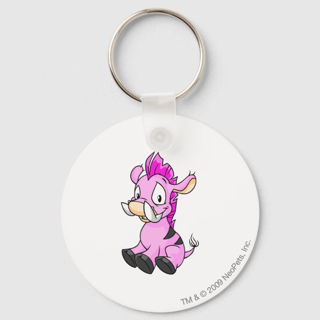 Moehog Pink Key Ring (Front)
