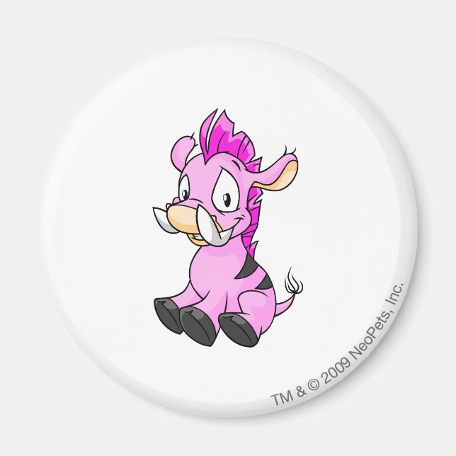 Moehog Pink Magnet (Front)