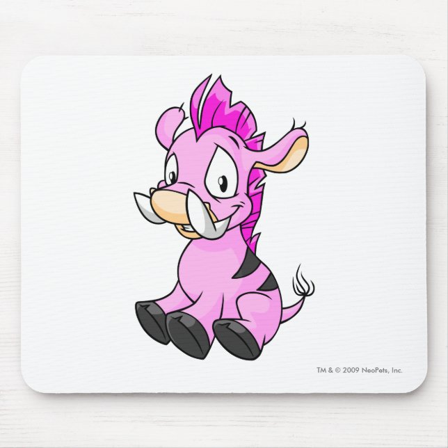 Moehog Pink Mouse Mat (Front)