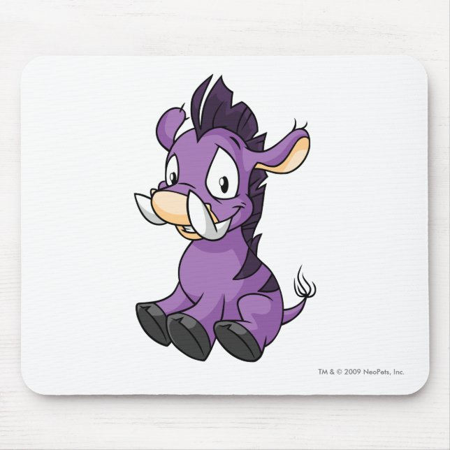 Moehog Purple Mouse Mat (Front)