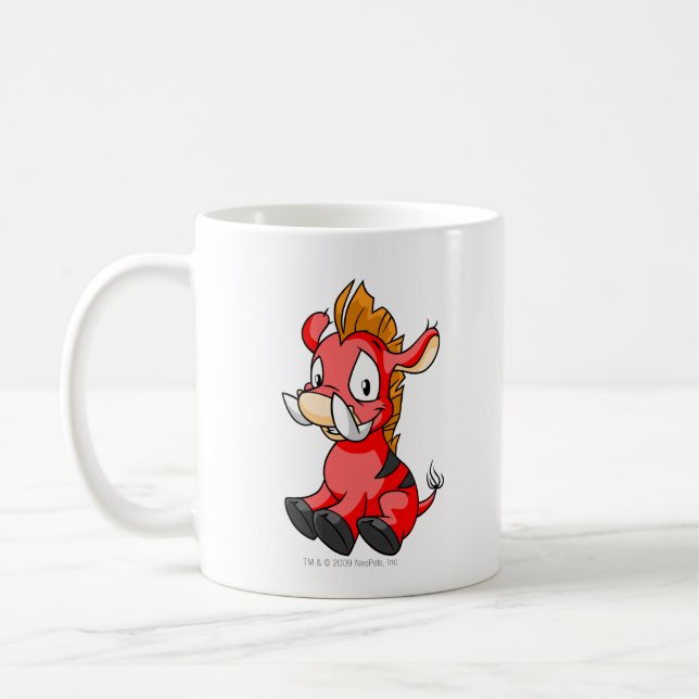 Moehog Red Coffee Mug (Left)