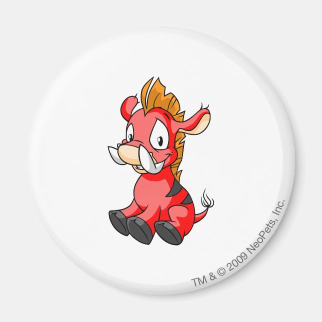 Moehog Red Magnet (Front)