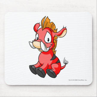 Moehog Red Mouse Mat