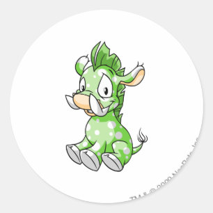 Moehog Speckled Classic Round Sticker