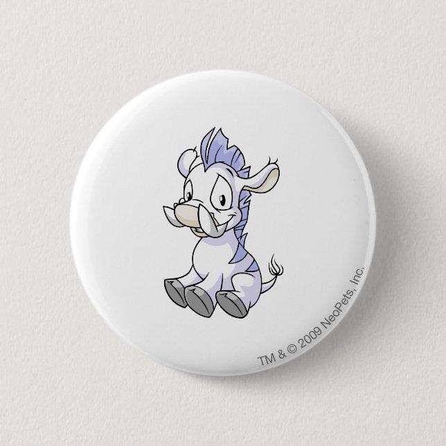 Moehog White 6 Cm Round Badge (Front)