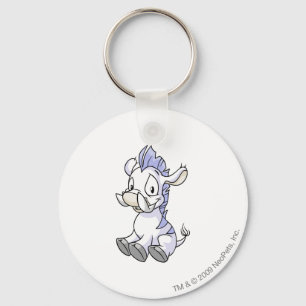 Moehog White Key Ring