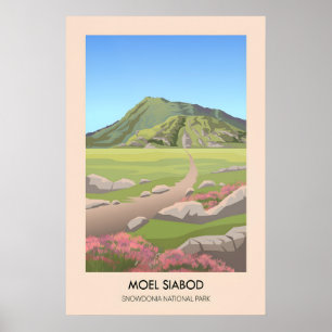 Moel Siabod Snowdonia National Park Travel Poster