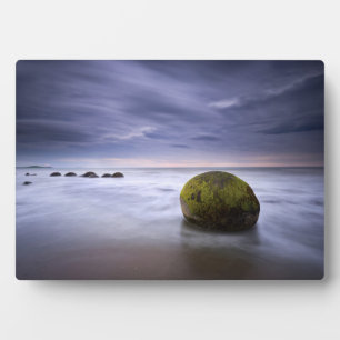Moeraki Boulders Sunrise Seascape Plaque