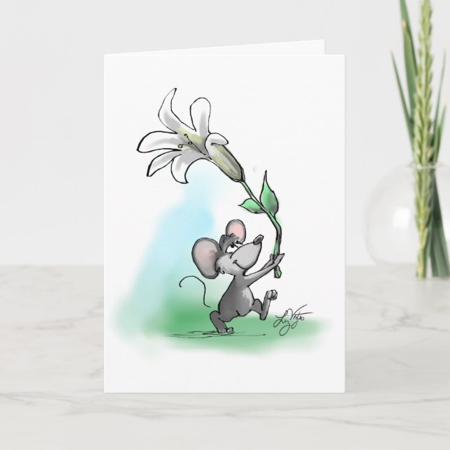 Moe's Easter Lily Card (Front)