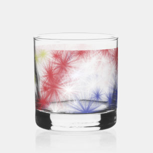 Moe's Fireworks Celebration Drinkware Set Stemless Whiskey Glass