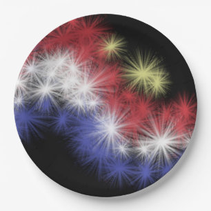 Moe's Fireworks Paper Plate