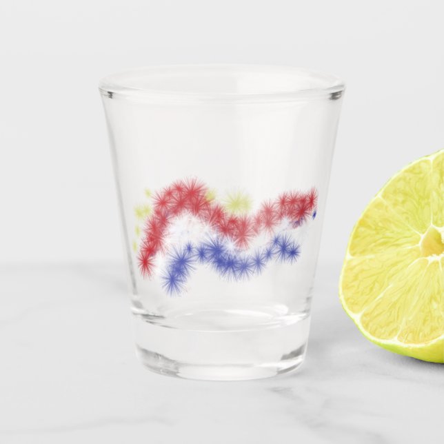 Moe's Fireworks Shot Glass (Front)