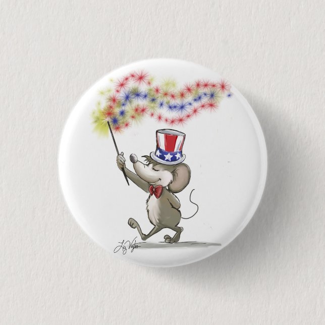Moe's Happy 4th of July Button (Front)