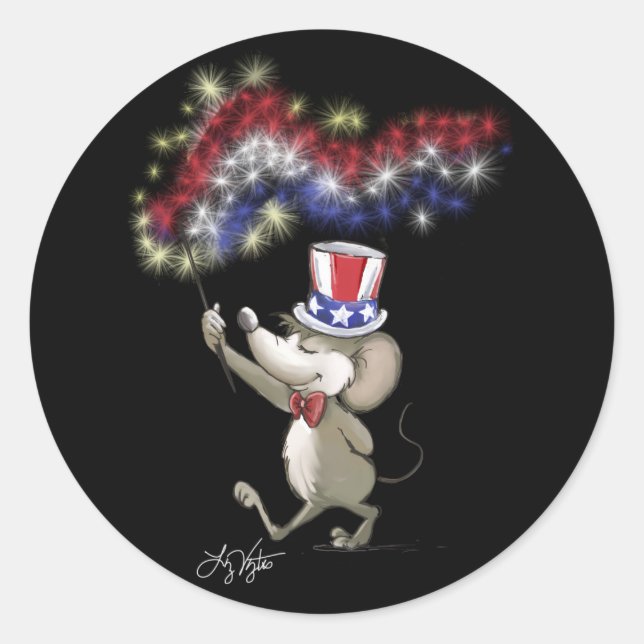 Moe's Happy 4th Of July Night Celebration Stickers (Front)