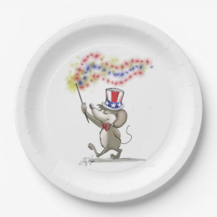 Moe's Happy 4th of July Paper Plate